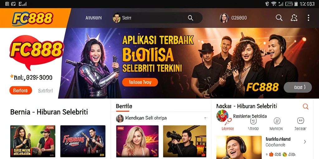 Tampilan antarmuka FC888 yang menarik dan informatif.