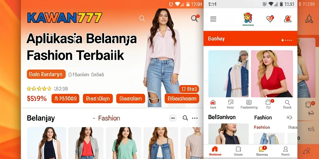Tampilan antarmuka KAWAN777 yang menarik dan mudah diakses untuk berbelanja fashion.